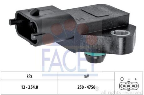 Датчик тиску повітря FACET 10.3022