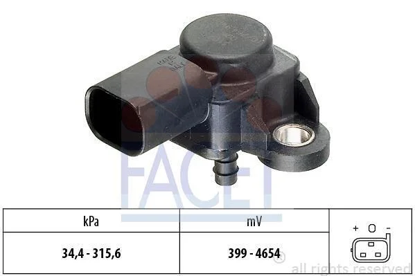 Датчик тиску повітря (вир-во Facet) FACET 10.3165 (фото 1)
