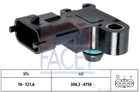 Датчик тиску повітря (вир-во Facet) FACET 10.3195