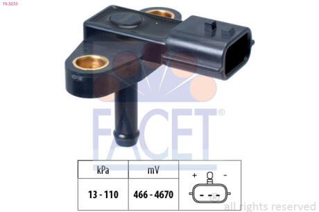 Датчик тиску повітря FACET 10.3233
