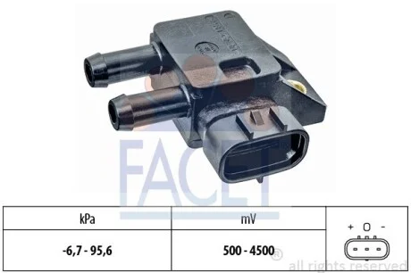 Датчик тиску вихлопних газів FACET 10.3308