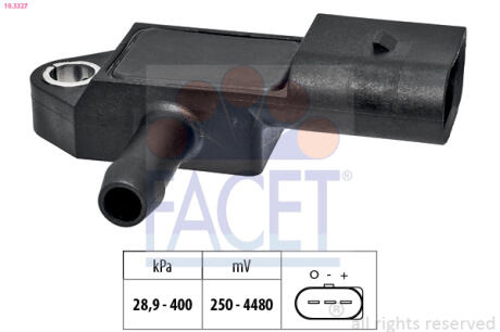 Датчик тиску повітря FACET 10.3327