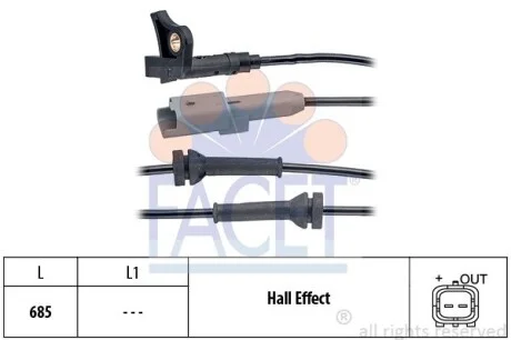 Датчик АБС FACET 21.0035