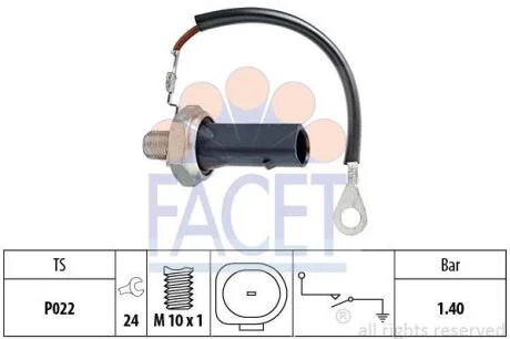 Датчик детонации FACET 7.0167