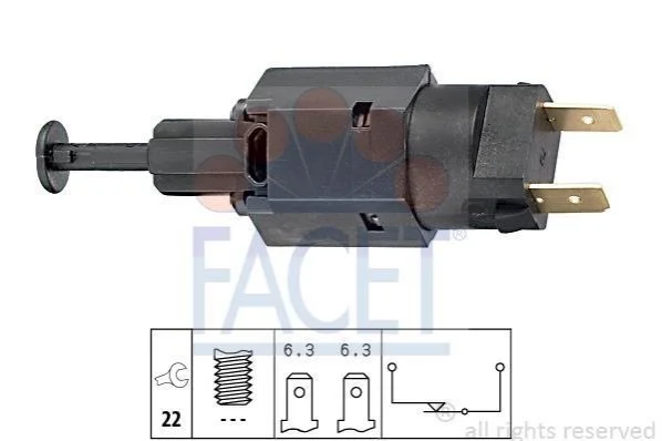 Включатель сигнала стоп FACET 7.1050 (фото 1)