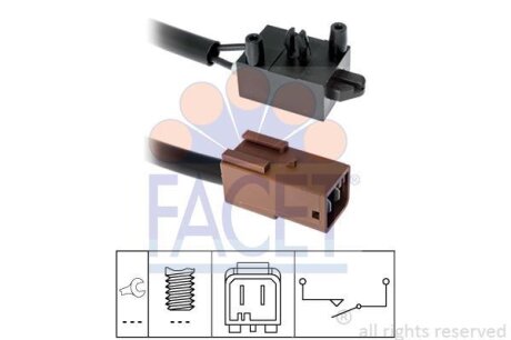 Вимикач ліхтаря сигналу гальмування FACET 7.1219