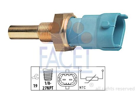 Датчик температури (в-во) FACET 7.3263