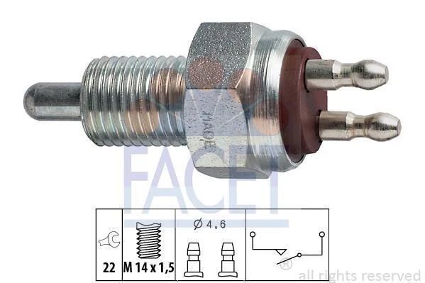 Вимикач, фара заднього ходу (вир-во Facet) FACET 7.6007 (фото 1)