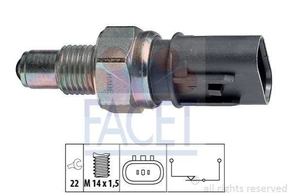 Датчик вмикання заднього ходу FACET 7.6084 (фото 1)