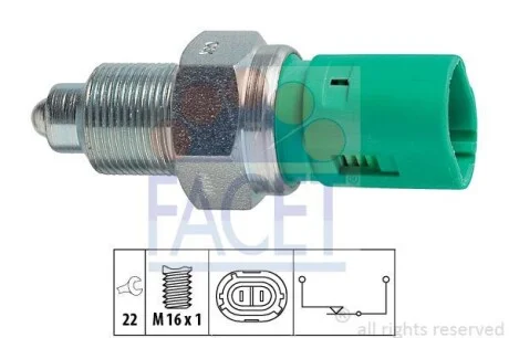 Датчик заднего хода FACET 7.6114