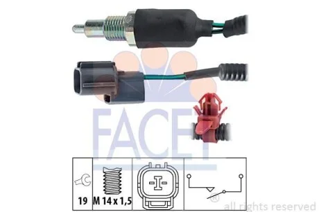 Датчик заднего хода FACET 7.6174