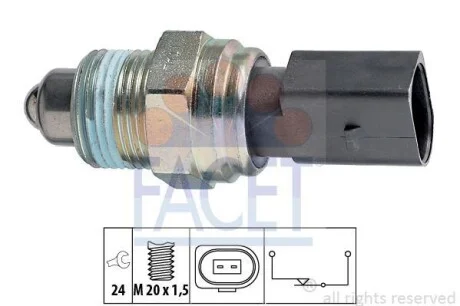 Включатель заднего хода FACET 7.6205