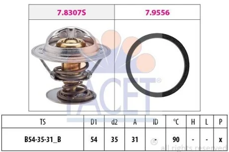 Термостат 90 °C FACET 7.8307