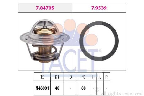 Термостат, охолоджуюча рідина FACET 7.8470