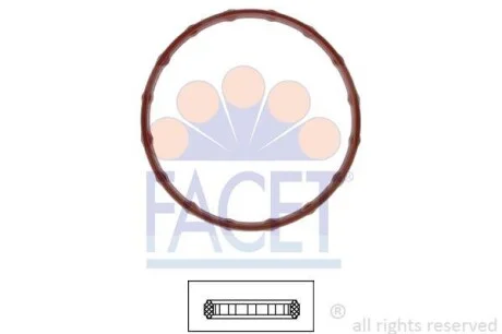 Фото 1 - прокладання термостату FACET 7.9711 Прокладання термостату FACET 7.9711 (фото 1)