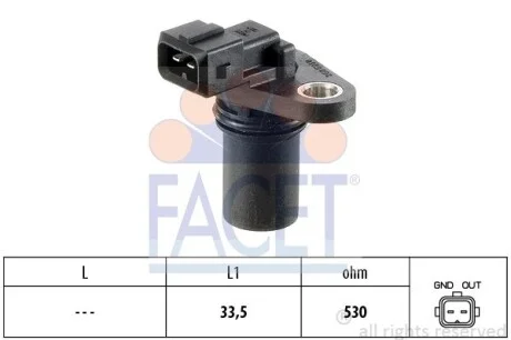 Датчик положения распредвала FACET 9.0189
