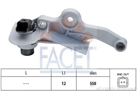 Датчик положения (оборотов) коленвала FACET 9.0299