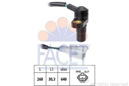 Датчик коленвала FACET 9.0465 (фото 1)