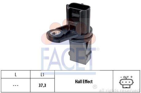 Датчик коленвала FACET 9.0498
