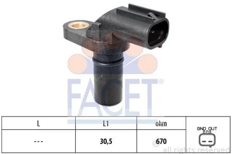 Датчик скорости FACET 9.0522