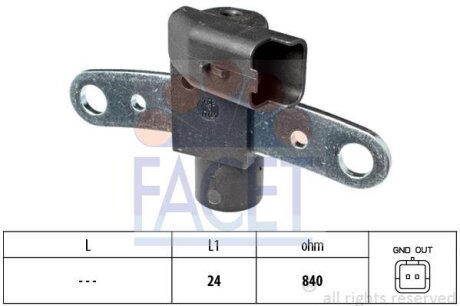 Фото 1 - датчик імпульсів FACET 9.0600 Датчик імпульсів FACET 9.0600 (фото 1)