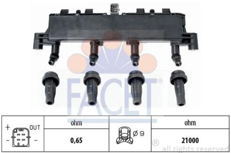 Котушка запалювання FACET 9.6305