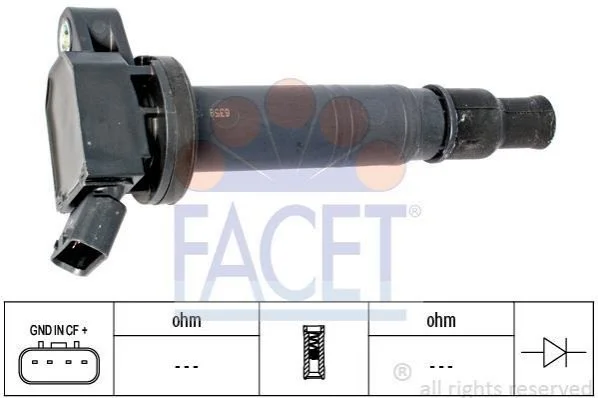 Катушка зажигания 12V FACET 9.6358 (фото 1)