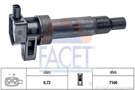 Катушка системы зажигания FACET 9.6392