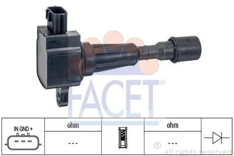 Котушка запалювання 14V FACET 9.6414