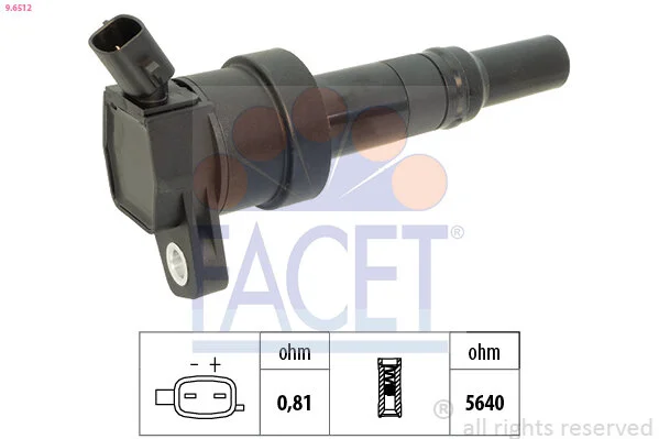 Катушка зажигания FACET 9.6512 (фото 1)