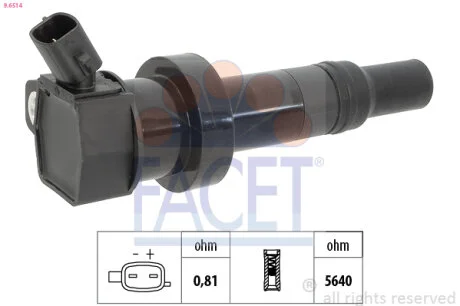 Котушка запалювання 14V FACET 9.6514