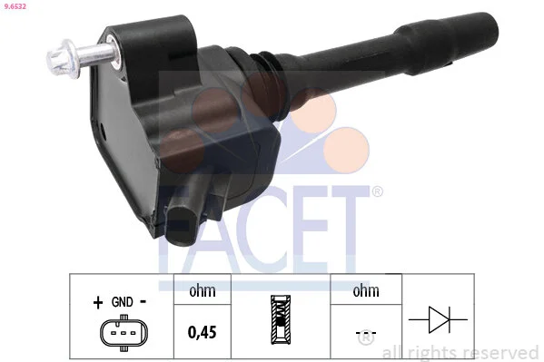 Катушка системы зажигания FACET 9.6532 (фото 1)