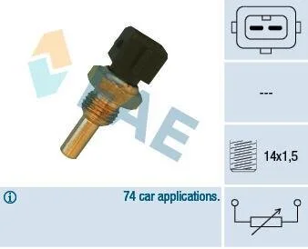 Датчик температури охолоджуючої рідини (вир-во) FAE 32560