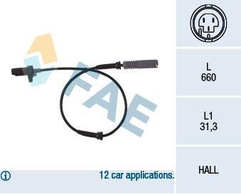 Датчик швидкості колеса - ABS FAE 78044