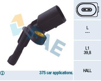 Датчик швидкості колеса - ABS FAE 78101