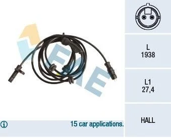 Датчик ABS (ABS) задній FAE 78177