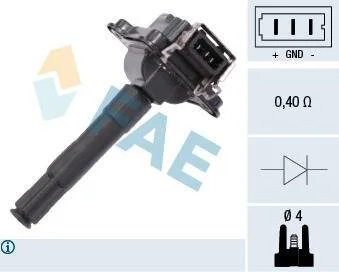 Катушка зажигания (вир-во) FAE 80252