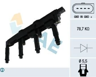 Катушка зажигания (вир-во) FAE 80325