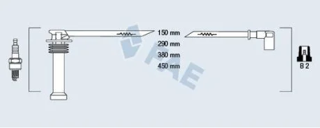 Провода зажигания (вир-во) FAE 85125