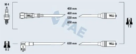 Провода зажигания (вир-во) FAE 85685