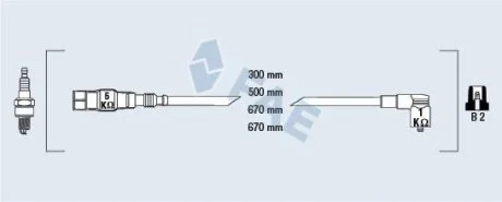 Провода зажигания (вир-во) FAE 85875