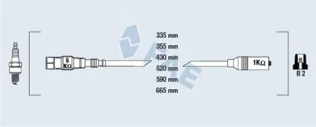 Провода зажигания (вир-во) FAE 85878