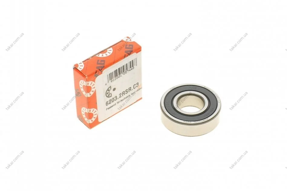 Підшипник маточини колеса FAG 6203.2RSR.C3 (фото 1)