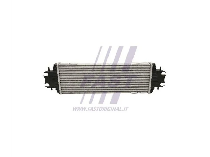 Радиатор интеркулера 1.9DCI 8V,2.0DCI 16V Renault Trafic 00-14, Nissan Primastar 02-14, Opel Vivaro 01-14 FAST FT55593 (фото 1)
