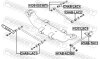 Болт з ексцентриком CHEVROLET Lacetti, Nubira (96966756) FEBEST 1029-003-KIT (фото 2)
