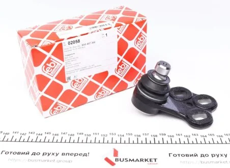 Кулькова опора праворуч передній міст знизу FEBI BILSTEIN 02058