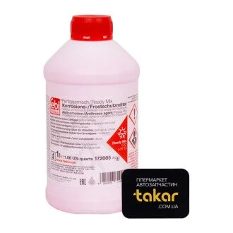 Антифриз красный, -35 °C, G12, 1 л FEBI BILSTEIN 172005