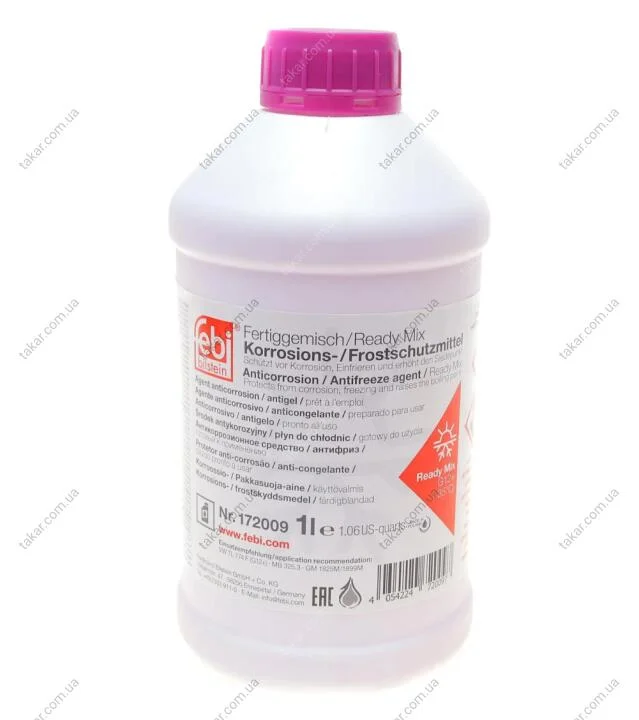 Антифриз бузковий -35 °C, G12+, 1 л FEBI BILSTEIN 172009 (фото 1)