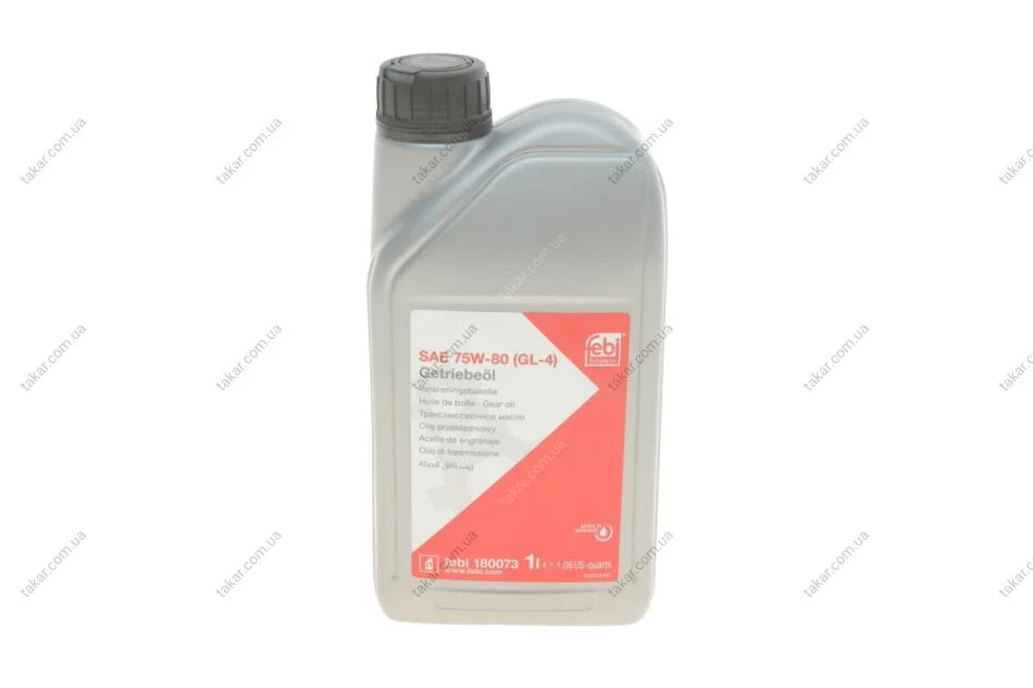 Олива трансміс. FEBI SAE 75W-80 GL-4 (Каністра 1л) FEBI BILSTEIN 180073 (фото 1)