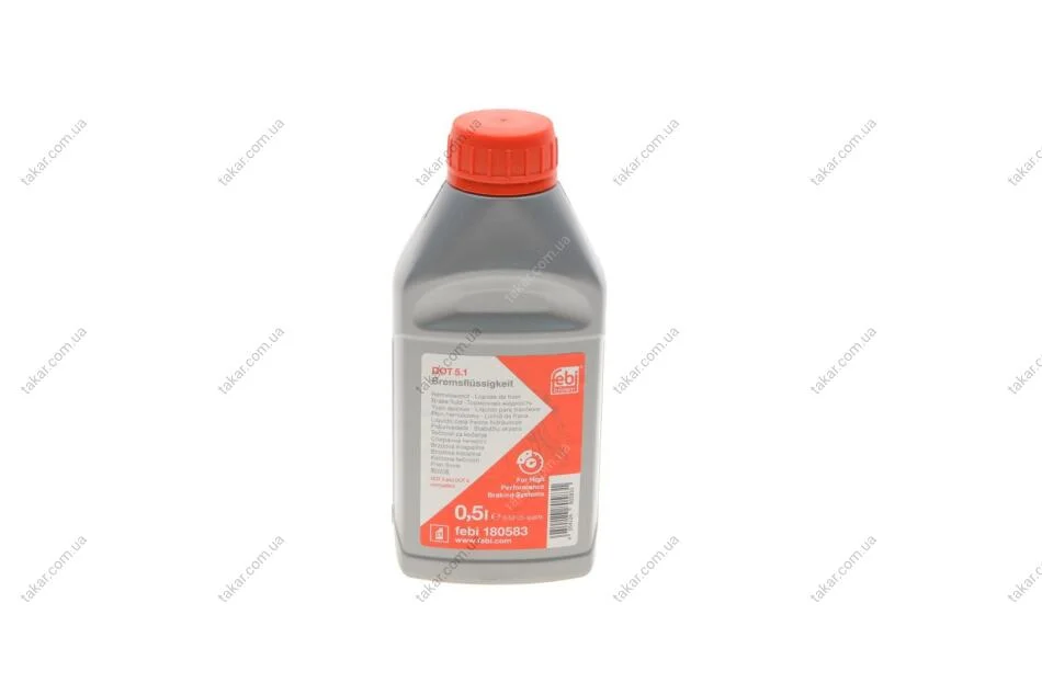 Рідина гальм. FEBI DOT 5.1 (Каністра 0,5л) FEBI BILSTEIN 180583 (фото 1)